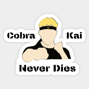 johnny lawrence cobra kai never dies Sticker